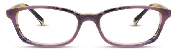 Scott Harris SH-308 Eyeglasses, Violet / Yellow Horn