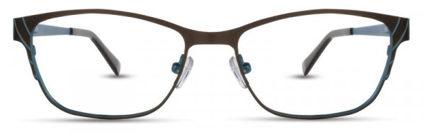 Scott Harris SH-358 Eyeglasses, Chocolate / Sky