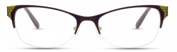Scott Harris SH-402 Eyeglasses, Eggplant / Lemon