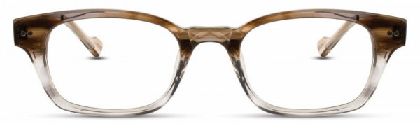Scott Harris SH-430 Eyeglasses, Brown Demi/Smoke/Antique Gold