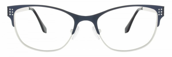 Scott Harris SH-466 Eyeglasses, 2 - Midnight/White
