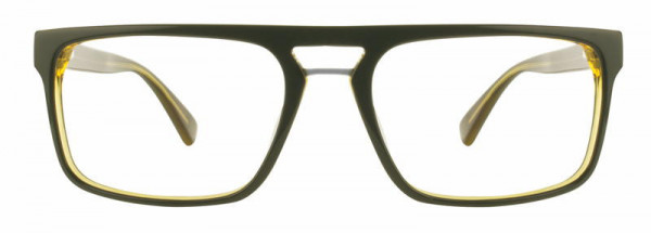 Scott Harris SH-474 Eyeglasses, Olive/Yellow