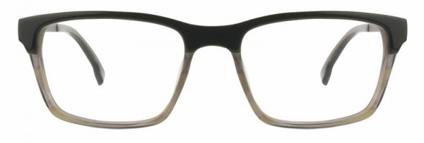 Scott Harris SH-476 Eyeglasses, 2 - Dark Khaki / Gray Horn