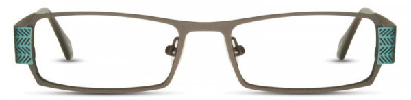 Scott Harris SH-Pulse-02 Eyeglasses, 2 - Matte Charcoal / Aqua