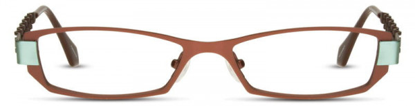 Scott Harris SH-Pulse-03 Eyeglasses, 2 - Matte Chocolate / Aqua