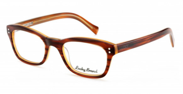 Lucky Brand Andy Eyeglasses, Matte Brown Horn