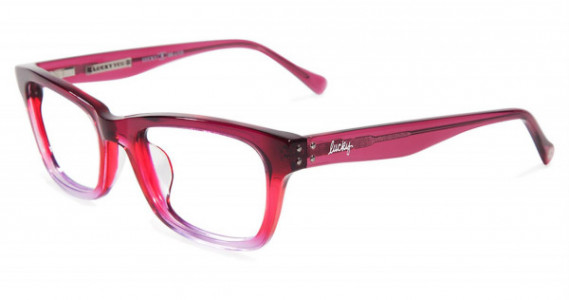 Lucky Brand Tropic Eyeglasses, Raspberry