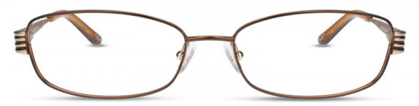 Cote D'Azur CDA-226 Eyeglasses, 1 - Chocolate / Gold / Silver