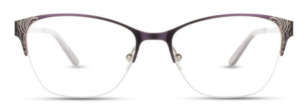 Cote D'Azur CDA-235 Eyeglasses, 1 - Plum / Silver