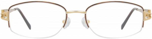 Cote D'Azur CDA-252 Eyeglasses, 2 - Cocoa / Gold