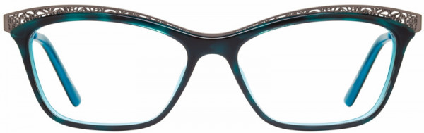 Cote D'Azur CDA-263 Eyeglasses, 1 - Teal Demi / Pewter
