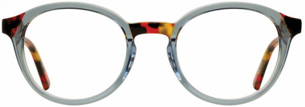 Cinzia Designs CIN-5082 Eyeglasses, 2 - Sky / Red Tortoise
