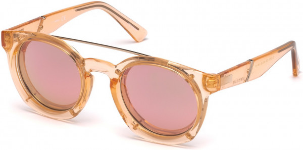 Diesel DL0251 Sunglasses, 72Z - Shiny Pink / Gradient Or Mirror Violet