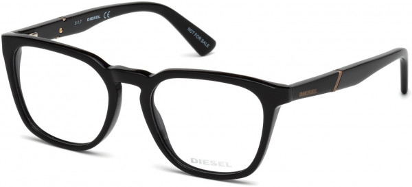 Diesel DL5256 Eyeglasses, 001 - Shiny Black