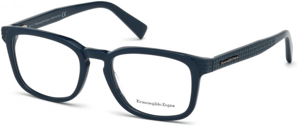 Ermenegildo Zegna EZ5109 Eyeglasses, 092 - Shiny Petrol Blue