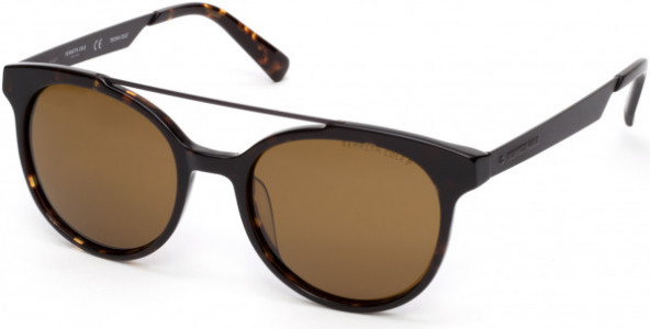 Kenneth Cole New York KC7226 Sunglasses, 52H - Dark Havana / Brown Polarized