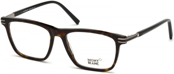 Montblanc MB0710 Eyeglasses, 052 - Dark Havana