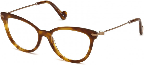 Moncler ML5018 Eyeglasses, 053 - Blonde Havana