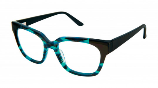 gx by Gwen Stefani GX039 Eyeglasses, Teal/Black (TEA)