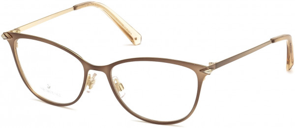 Swarovski SK5246 Eyeglasses, 045 - Shiny Light Brown