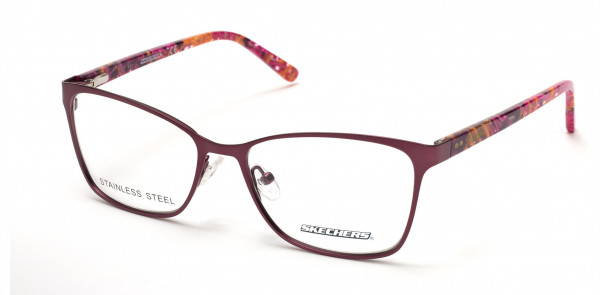 Skechers SE2138 Eyeglasses, 070 - Matte Bordeaux