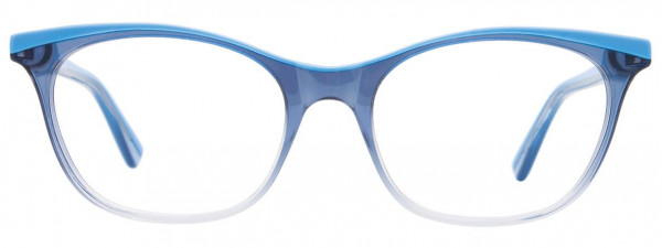 EasyClip EC447 Eyeglasses, 050 - Crystal Blue & Light Blue