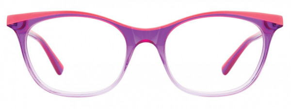 EasyClip EC447 Eyeglasses, 080 - Crystal Purple & Pearl Pink