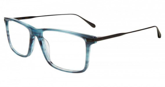 John Varvatos V403 Eyeglasses, BLUE HORN (0BLE)