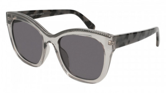 Stella McCartney SC0130S Sunglasses, 001 - GREY with HAVANA temples and GREY lenses