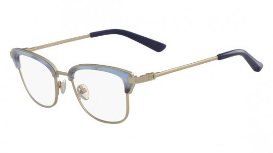 Calvin Klein CK8066 Eyeglasses, (434) LIGHT BLUE HORN/GOLD
