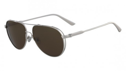 Calvin Klein CK8053S Sunglasses, (043) SATIN NICKEL