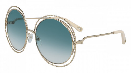 Chloé CE114ST Sunglasses, (871) GOLD/GRADIENT PETROL