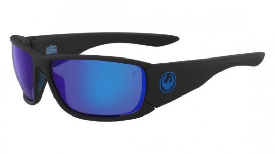 Dragon DR TOW IN H2O Sunglasses, (007) MATTE BLACK H20 WITH BLUE ION POLARIZED LENS