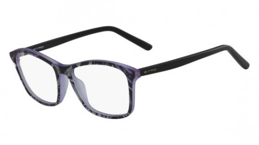 Etro ET2641 Eyeglasses, (018) BLACK/PURPLE PAISLEY