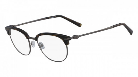 Ferragamo SF2164 Eyeglasses, (073) HAVANA/DARK RUTHENIUM