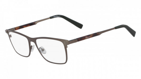 Ferragamo SF2165 Eyeglasses, (200) MATTE BROWN