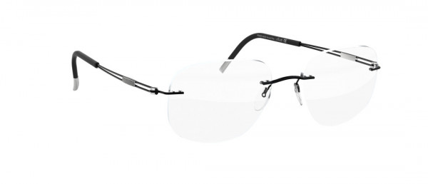 Silhouette TNG 2018 eq Eyeglasses, 9040 Black Lightening
