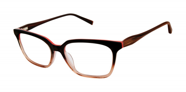 Kate Young K316 Eyeglasses, Brown/Light Brown (BRN)