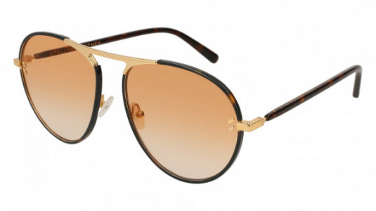 Stella McCartney SC0133S Sunglasses, 002 - HAVANA with ORANGE lenses