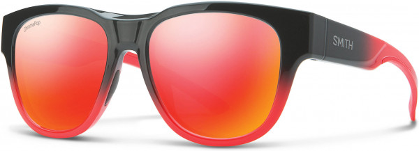 Smith Optics ROUNDER Sunglasses, 0HWS Dark Gray Carbon Red