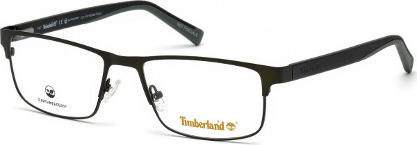 Timberland TB1594 Eyeglasses, 097 - Matte Dark Green / Dark Green/Monocolor