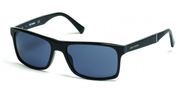 Harley-Davidson HD0918X Sunglasses, 01A - Shiny Black  / Smoke