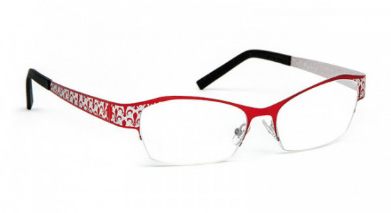 J.F. Rey JF2558 Eyeglasses, Red - Silver (3010)