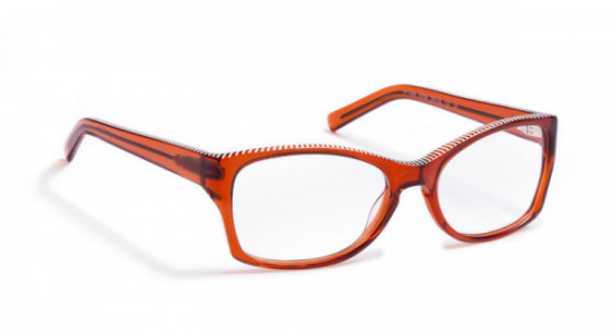 J.F. Rey JF1248  Eyeglasses, Amber crystal / White stripes (6100)
