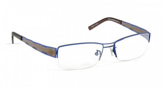 J.F. Rey JF2436 Eyeglasses, Matt Blue / Inox - Matt Blue - Brown (2292)