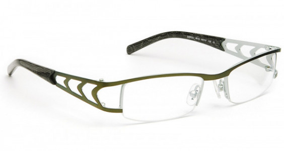 J.F. Rey JKG GAROU Eyeglasses, Dark khaki - Silver (4010)