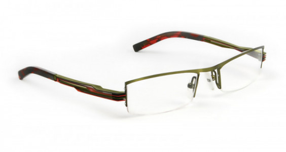 J.F. Rey JKH HARVEY  Eyeglasses, Khaki / Khaki - Red (4530)
