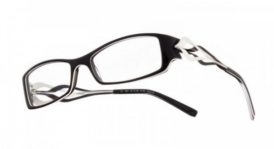 Boz by J.F. Rey OLALA Eyeglasses, Black - White (0010AF)