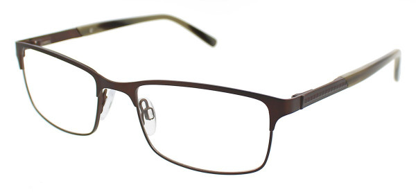 DuraHinge CLEARVISION D 15 Eyeglasses, Brown