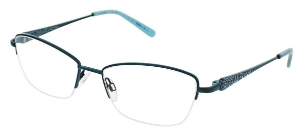 DuraHinge CLEARVISION D 54 Eyeglasses, Teal